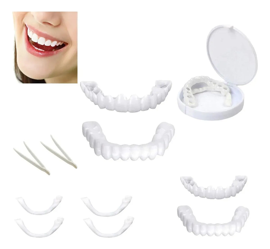 2kit Dientes Postizos Temporal De Silicona Carillas Dentales