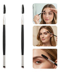 2pzs Brocha Doble Para Ceja Cepillo Pestañas 2 Cabezas Maquillaje,brochas maquillaje