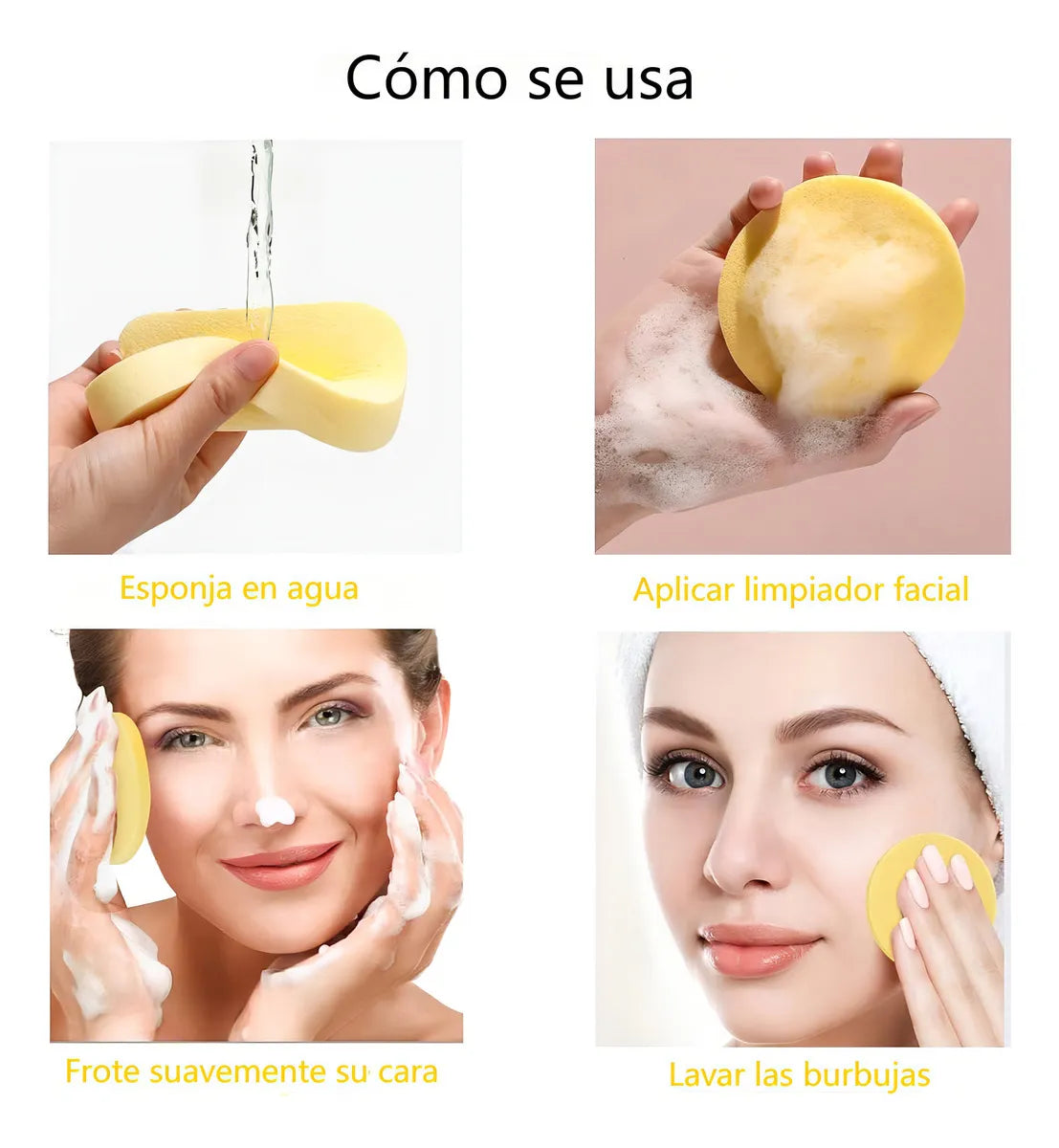 60 Pzs Esponja Facial Comprimida Para Limpieza Y Exfoliación