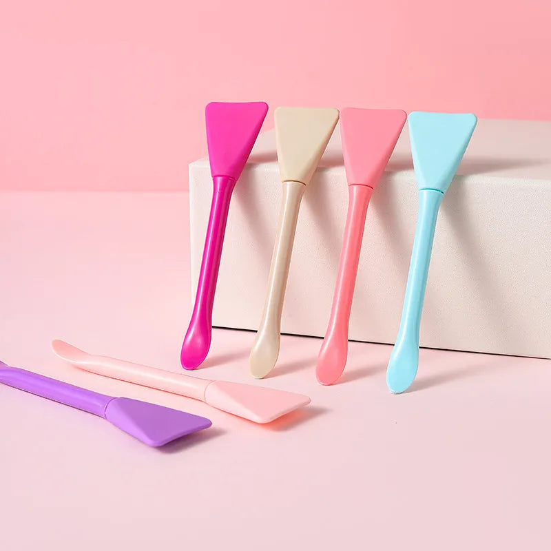 24pz Cepillo Exfoliante Facial Con Espátula Para Mascarillas