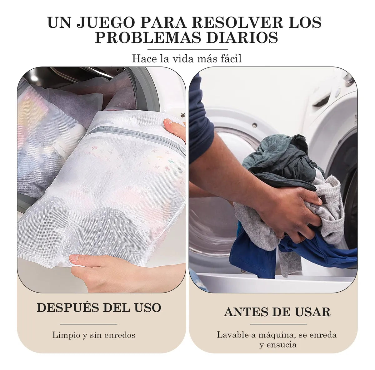 8 Unidades Bolsas De Malla Para La Ropa Reutilizables